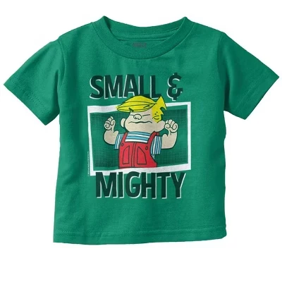 Ретро футболка Dennis The Menace Small Mighty для маленьких мальчиков лицензионного красного цвета