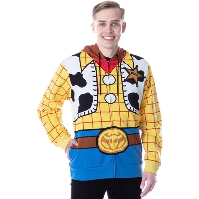 Мужская худи Toy Story I Am Woody на молнии, многоцветная