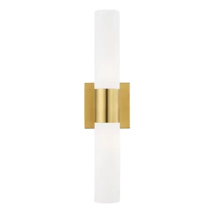 Бра Livex Lighting Aero, 2 лампы, сатинированная латунь