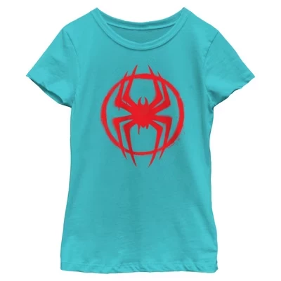 Футболка для девочек Spider-Man, синяя