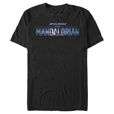 Мужская футболка с логотипом The Mandalorian Season 2 черного силуэта