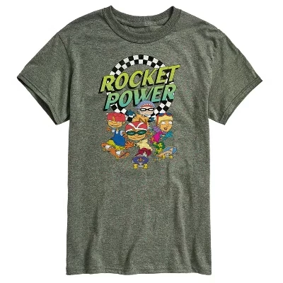 Мужская футболка с коротким рукавом в стиле ретро с логотипом Rocket Power и графическим рисунком Otto Regina Sam Maurice
