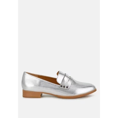 Женские лоферы Rag & Co. Potania, серебристые