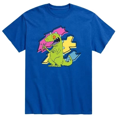 Мужская футболка Rugrats Reptar Shreds, синяя