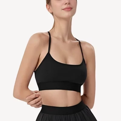 Женский спортивный бюстгальтер Anna-Kaci Active, черный