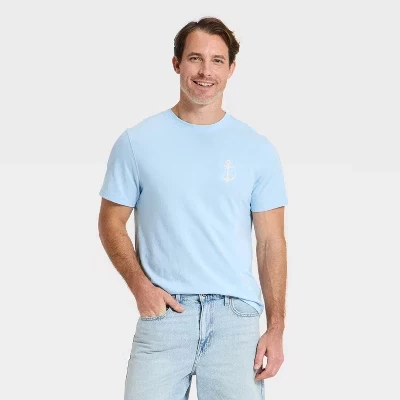 Мужская футболка Every Wear с коротким рукавом и круглым вырезом - ™ светло-голубого цвета