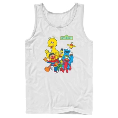 Мужская майка Sesame Street Main Group Shot, белая