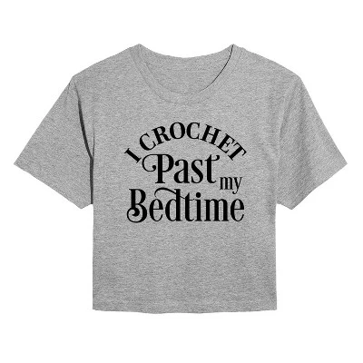 Женская укороченная футболка с рисунком 