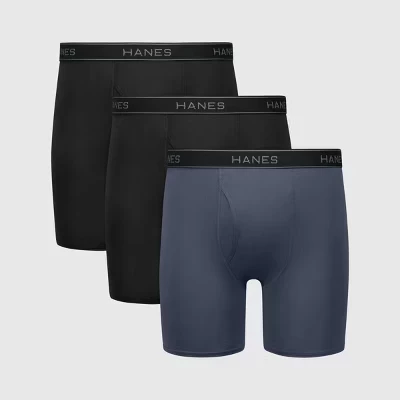Мужские боксеры Hanes Performance Stretch, многоцветные