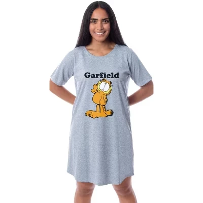 Женская ночная сорочка Garfield I'm Cute, серая