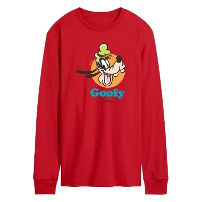 Мужская футболка Disney Goofy с длинным рукавом, красная