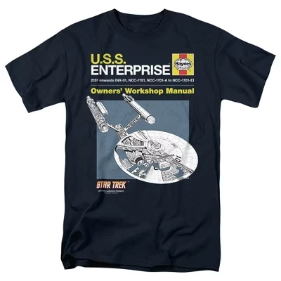футболка для взрослых enterprise Manual темно-синего цвета