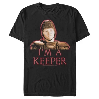 Мужская футболка Ron I'm a Keeper черного цвета