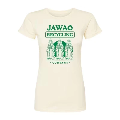 Женская футболка Jawa Recycling с приталенным рисунком natural