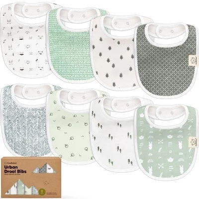 Набор слюнявчиков KeaBabies, 8 шт., Nordic