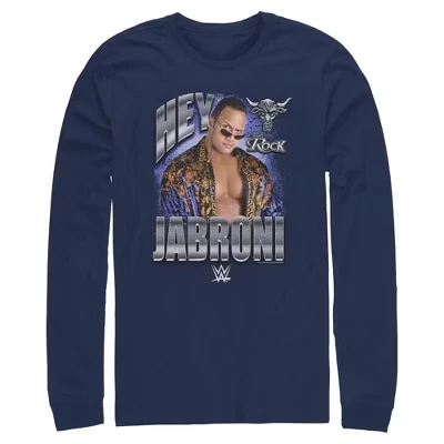 Мужской лонгслив WWE The Rock Hey Jabroni, синий