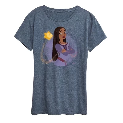 Женская футболка с коротким рукавом и рисунком Asha & Her Star