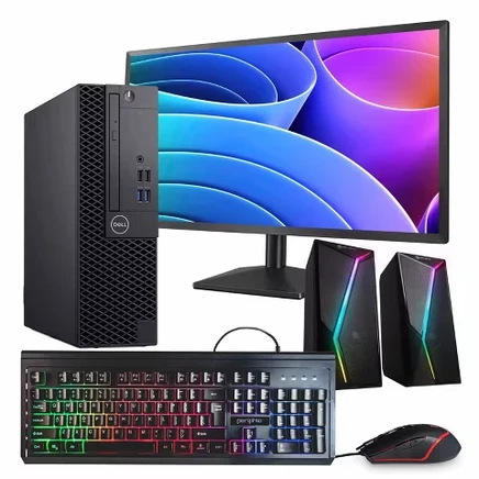 Комплект для настольных компьютеров 3060-Intel Core i5 8-го поколения-32 ГБ оперативной памяти DDR4-500 ГБ NVME + 1 ТБ SSD-Накопитель Windows 11 Pro-Монитор диагональю 24 дюйма-Обновлен производителем