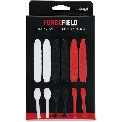 Шнурки Forcefield Lifestyle 114 см 3 шт., разноцветные