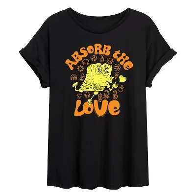 Женская футболка с объемным рисунком Absorb The Love черного цвета