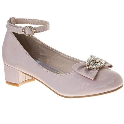 Туфли для девочек Badgley Mischka, низкий каблук, розовые
