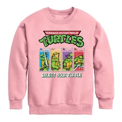 Детский флисовый свитшот TMNT Select Your Turtle, сиреневый