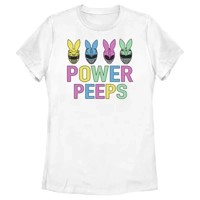 Женская футболка Power Rangers Power Peeps, белая