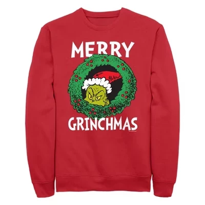 Мужской свитшот The Grinch «Ты злой», красный (2)