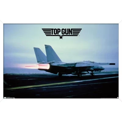 Постер Trends International Top Gun, самолёт, белый