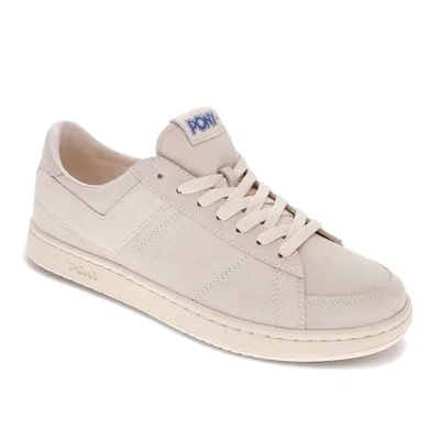 Мужские спортивные кроссовки M-Pro Low Lux из натуральной замши премиум-класса на шнуровке белого цвета