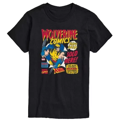 Men's -  - Wolverine Comics Ad Short Sleeve Graphic T-Shirt black