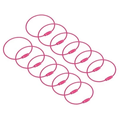 Кольца для брелка из углеродистой стали DIY Craft Twist Loop Cable 12 шт.