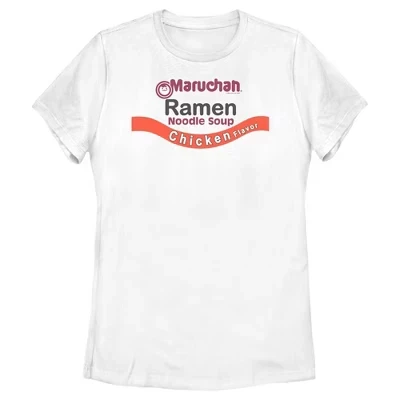 Женская футболка Maruchan «Куриный рамен», белая