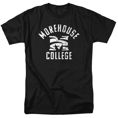 Мужская футболка с официальным логотипом Morehouse College Tigers, черная