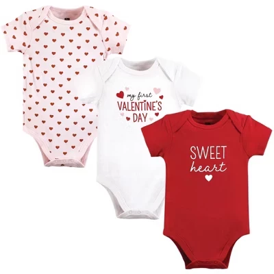Боди для новорожденных Hudson 3pk valentine arrow