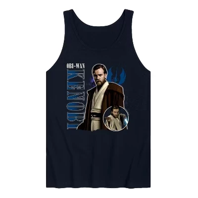 Мужская майка Star Wars Obi-Wan Kenobi Bootleg, синяя
