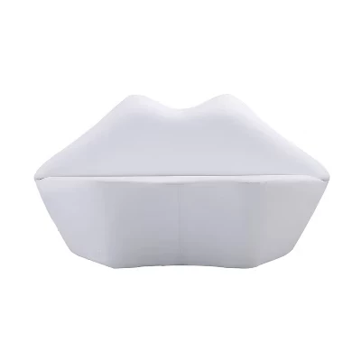 Двухместный диван Manhattan Comfort Kiss, экокожа, белый