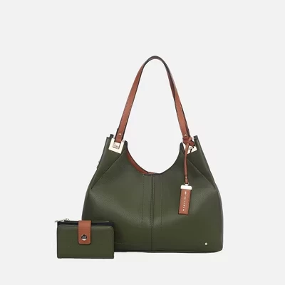 Женская сумка через плечо из веганской кожи Estelle с кошельком в тон от Mia K olive