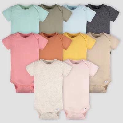 Боди-комбинезон Gerber Baby 10pk с коротким рукавом Onesies