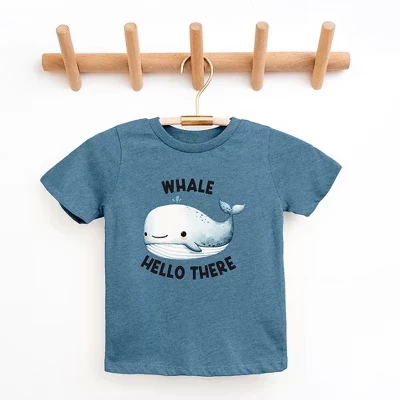 Детская футболка The Juniper Shop Whale Hello There, бирюзовая