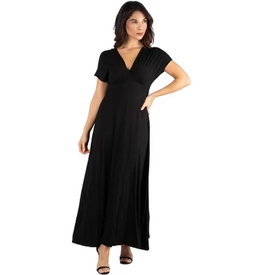 Женское платье 24seven Comfort Apparel макси, чёрное
