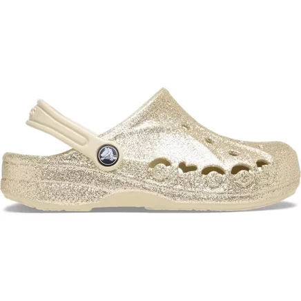 Детские сабо Crocs Baya Glitter, размер C10, белые