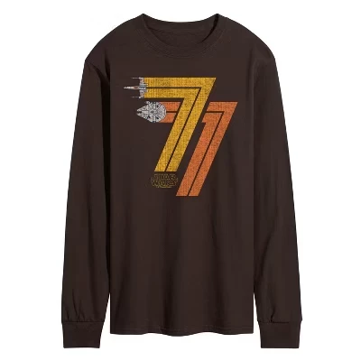 Men's -  - 77 Long Sleeve Graphic T-Shirt brown