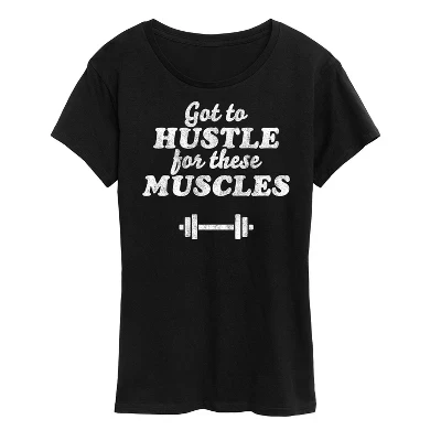 Женская футболка instant message got to hustle, черная