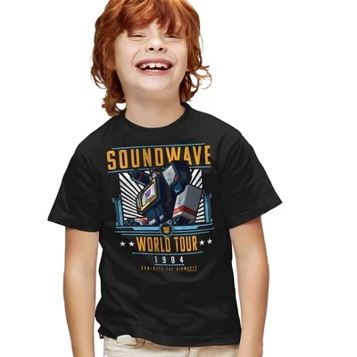 Футболка Soundwave World Tour для мальчиков, черная