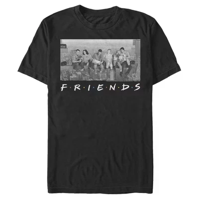 Мужская футболка с фотографиями Besties на вершине небоскреба, черная