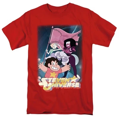 Футболка для взрослых с флагом Crystal Gem Flag красная