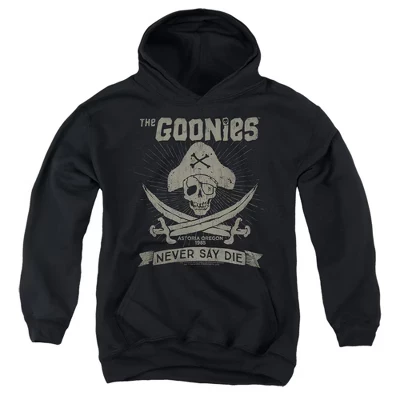 Худи для мальчиков The Goonies Never Say Die, черное