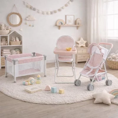 Игровой набор Olivia's Little World для кукол 15″, розовый