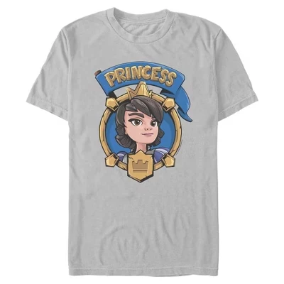 Мужская футболка Clash Royale Princess, серая